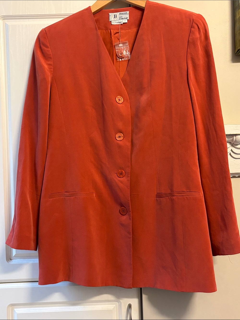 Braemar & Jeremy Scott 100% silk blazer